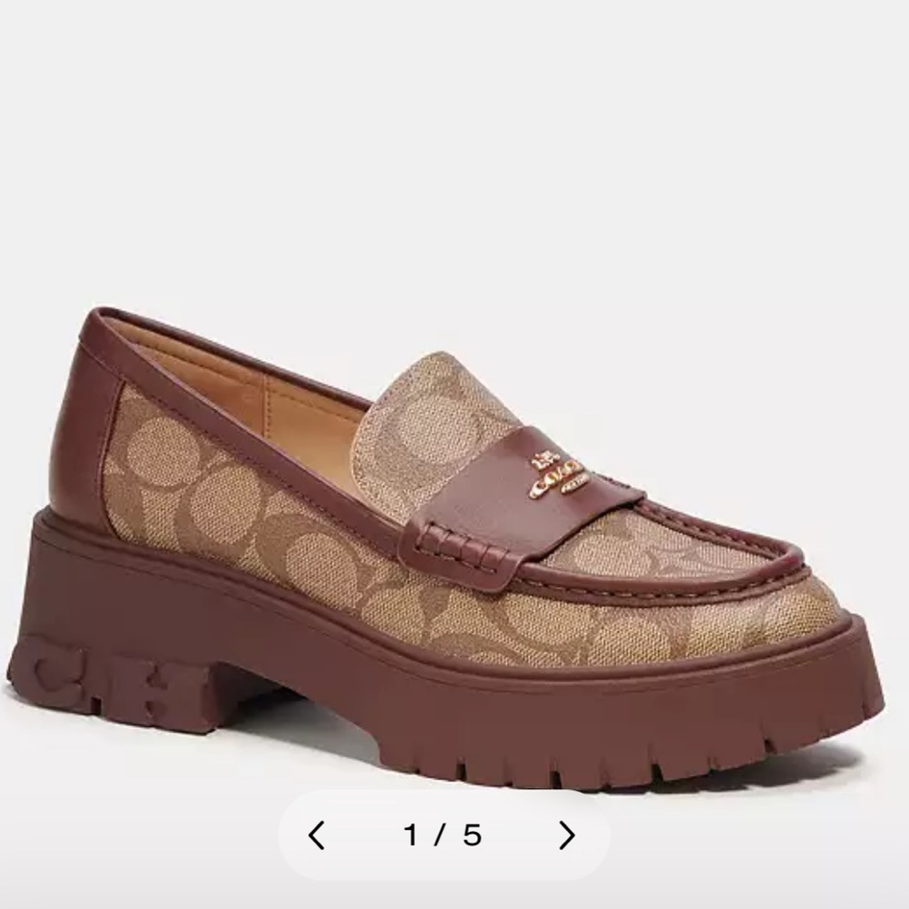 Coach Ruthie Loafers Signature Canvas